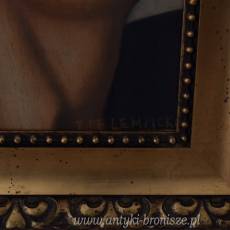 TAMARA De Łempicka - Portret Kobiety - Prezent - Obraz Olejny Złota Rama