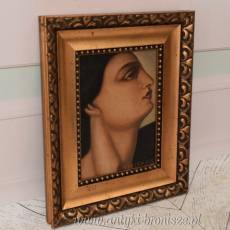 TAMARA De Łempicka - Portret Kobiety - Prezent - Obraz Olejny Złota Rama