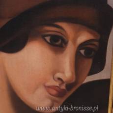 TAMARA De Łempicka - Dama w Kapeluszu - Kobieta - Prezent - Obraz Olejny