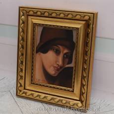TAMARA De Łempicka - Dama w Kapeluszu - Kobieta - Prezent - Obraz Olejny