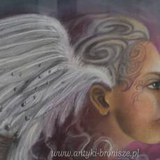 Tamara De Łempicka - Portret Kobiety - Stara Pastel - Unikalny Obraz