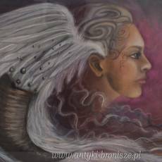 Tamara De Łempicka - Portret Kobiety - Stara Pastel - Unikalny Obraz