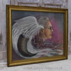 Tamara De Łempicka - Portret Kobiety - Stara Pastel - Unikalny Obraz