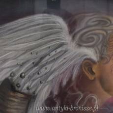 Tamara De Łempicka - Portret Kobiety - Stara Pastel - Unikalny Obraz