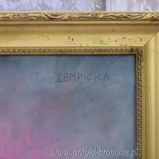 Tamara De Łempicka - Portret Kobiety - Stara Pastel - Unikalny Obraz