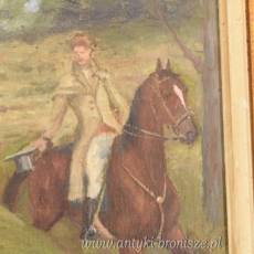 Juliusz Kossak - Kobieta Jadąca Na Koniu - Arystokratka Polski Obraz Olejny