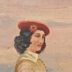 Juliusz Kossak - Arystokratka Na Koniu - Dżokejka - Polski Obraz Olejny