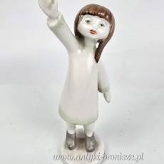 Dziewczynka z podniesioną rączką Aurél Káldor Hollohaza lata 60te