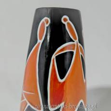 New Look Wazon “Dance” Zsolnay Török János porcelana węgierska lata 60te  wys.31cm
