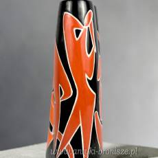 New Look Wazon “Dance” Zsolnay Török János porcelana węgierska lata 60te  wys.31cm