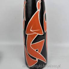 New Look Wazon “Dance” Zsolnay Török János porcelana węgierska lata 60te  wys.31cm