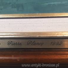 WYPRZEDAŻ Olej na płótnie Dom nad jeziorem podpisany 1992 Belgia 58,5/50cm