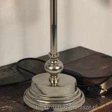 WYPRZEDAŻ Lampa chromowana L&L Collections Holandia lata 80/90te abażur nowy wys.54/71cm