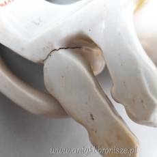 Jamnik siedzący duża figurka 20/15.5cm Steatyt Katowice lata 50te