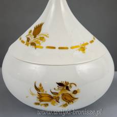WYPRZEDAŻ Bomboniera Rosenthal Studio Line Bjorn Wiinblad złoty dekor lata 70te.