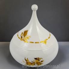 WYPRZEDAŻ Bomboniera Rosenthal Studio Line Bjorn Wiinblad złoty dekor lata 70te.