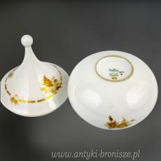 WYPRZEDAŻ Bomboniera Rosenthal Studio Line Bjorn Wiinblad złoty dekor lata 70te.