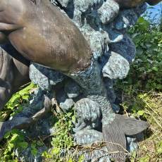 FONTANNA Monumentalna kompozycja rzeźbiarska "trzy Hipokampy"