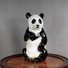 Figurka Pandy z porcelany szkliwionej, ręcznie malowana, sygnowana: Hutschenreuther, Niemcy
