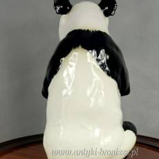 Figurka Pandy z porcelany szkliwionej, ręcznie malowana, sygnowana: Hutschenreuther, Niemcy