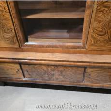 Biblioteka w stylu Art Deco orzech lata 30te po renowacji