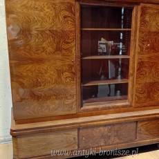 Biblioteka w stylu Art Deco orzech lata 30te po renowacji