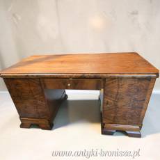 Biurko w stylu Art deco orzech lata 20te po renowacji