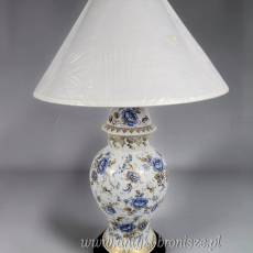 Porcelanowa lampa stołowa typ Ginger Jar Limoges Francja lata 60te