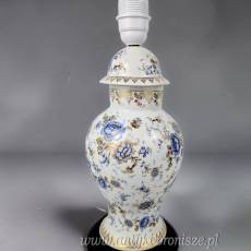 Porcelanowa lampa stołowa typ Ginger Jar Limoges Francja lata 60te