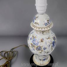 Porcelanowa lampa stołowa typ Ginger Jar Limoges Francja lata 60te