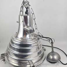 WYPRZEDAŻ Industrialna lampa wisząca marki Rivièra Maison polerowane aluminium Holandia