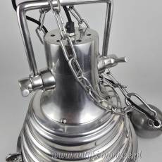 WYPRZEDAŻ Industrialna lampa wisząca marki Rivièra Maison polerowane aluminium Holandia