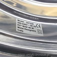 WYPRZEDAŻ Industrialna lampa wisząca marki Rivièra Maison polerowane aluminium Holandia
