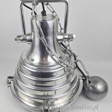 WYPRZEDAŻ Industrialna lampa wisząca marki Rivièra Maison polerowane aluminium Holandia