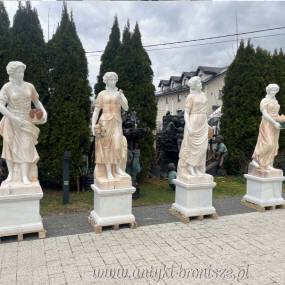 FIGURA Z MARMURU 205 cm PODSTAWA kobieta marmur
