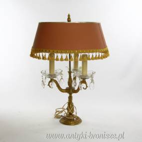 Lampa -abażur z kryształami