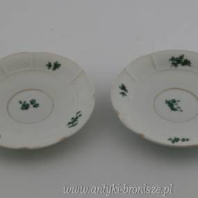 Talerzyk do filiżanki śniadaniowej decor 'Grune Blume' (2szt) Niemcy Rosenthal 1919-1935r