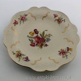 Talerz ozdobny porcelanowy Niemcy Bawaria Rehau Porzellanfabrik Zeh, Scherzer & Co. AG po 1949r.