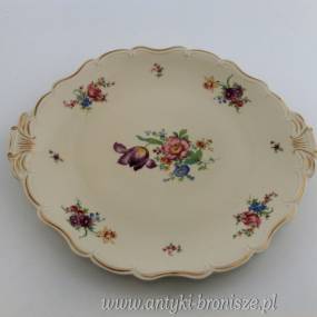 Talerz ozdobny porcelanowy (patera) Niemcy Staffelstein Alka Kunst Alboth & Kaiser 1938-1958r.
