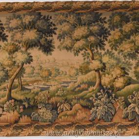 Mega Gobelin palacowy, Belgia XXw. - duzy, imponujacy, w bardzo dobrym stanie - rozm.: 200 x 390cm - poz. 6647