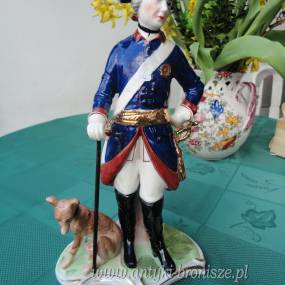 Figura z porcelany "Frederick the Great zwany Alte Fritz (Old Fritz) 1716-1786. Krol pruski 1740 - 1786 - poz. 5443