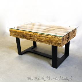 Ława stolik stare drewno.
