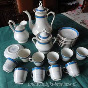 Serwis do kawy z porcelany, XIXw. >> sygn. ANCI Manufacture Impériale & Royal NIMY - Mouzin LECAT - poz. 5723