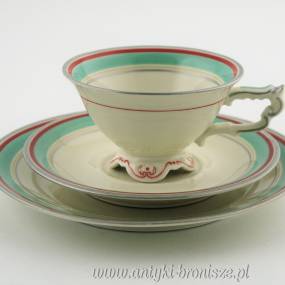 Filiżanka porcelanowa (trio) Niemcy Weiden Porzellanfabrik Christian Seltmann 1924-1946r