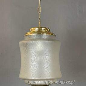 Żyrandol KULA, lampa szklana, sufitowa, antyczna
