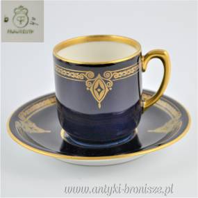 Filiżanka demitasse Fraureuth Saksonia 1899/1926