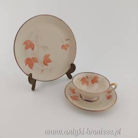 Filiżanka porcelanowa (trio) Niemcy Bawaria Weiden  Porzellanfabrik Christian Seltmann G.m.b.H. 1949 -1954r