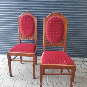 Krzesło bordo tapicerka