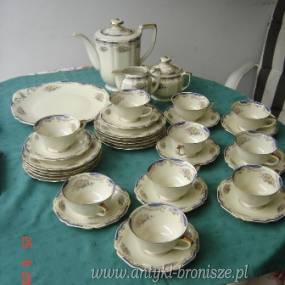 Service do kawy z porcelany, sygnowany:"HG Selb Bavaria-Germany, Heinrich - poz. 3272