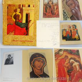 Album  ang/ros.“Muzeum Rosyjskiej Sztuki Dawnej imienia Rublowa” 1968r z dedykacją i autografami aktorów z Wałbrzycha